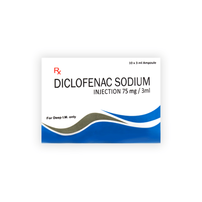 Diclofenac Sodium Injection 75/3mg/ml 10 Ampoule
