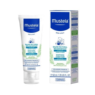 Mustela (825) Soothing Chest Rub 40ml (Ebl)