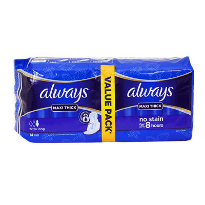 Always Maxi Thick Extra Long 3Action 16Piece