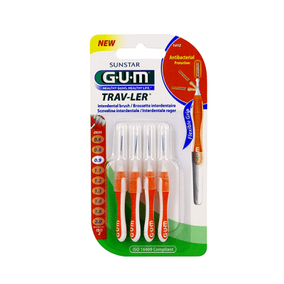 Gum (1412) Trav-Ler 0.9Mm Tooth Brush   