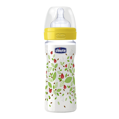 Chicco (101)Biberon 4+ mo 330ml (Gold)