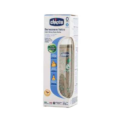 Chicco (24) Bnessere Vetro 240ml 0+mo