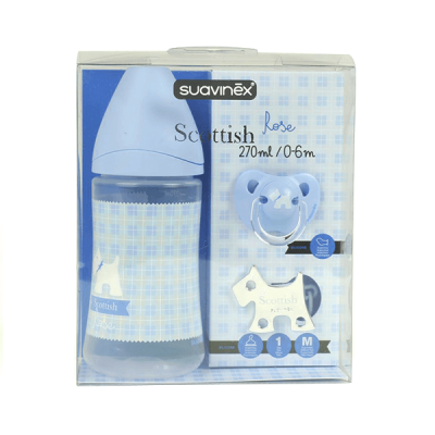 Suavinex (11) Scottish Blue Set 270ml (0-6 mo)