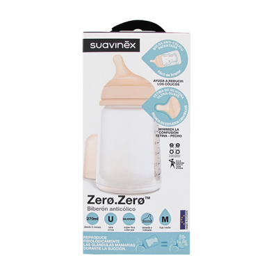 Suavinex (37)Biberone Silicone Green 0-6 mo 270ml