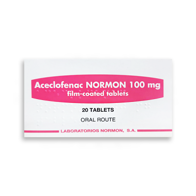 Aceclofenac 100mg 20 Tablet