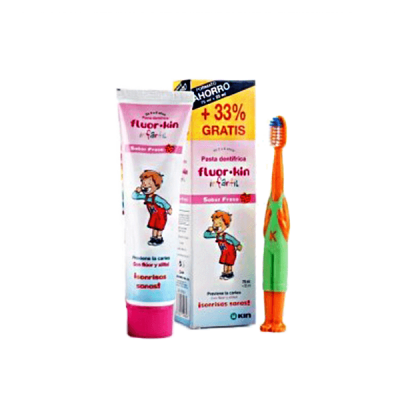 Kin Fluor Infantil Toothpaste+Brush