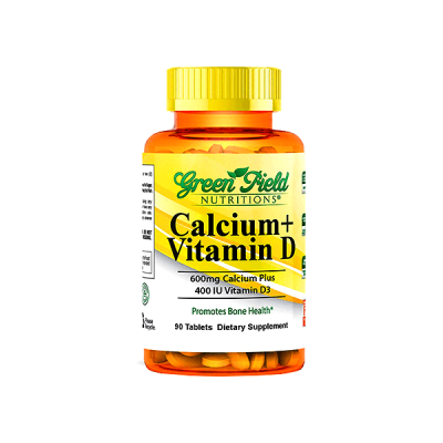 Green Field Calcium+ Vit D 600mg 80 Tablet