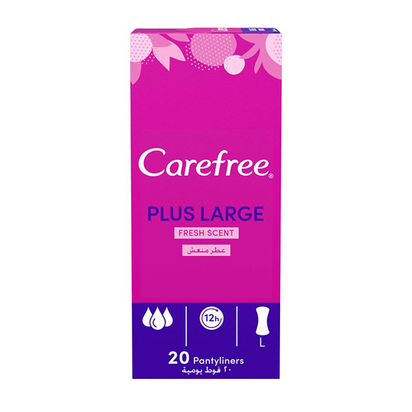 Carefree Plus Large 20Piece