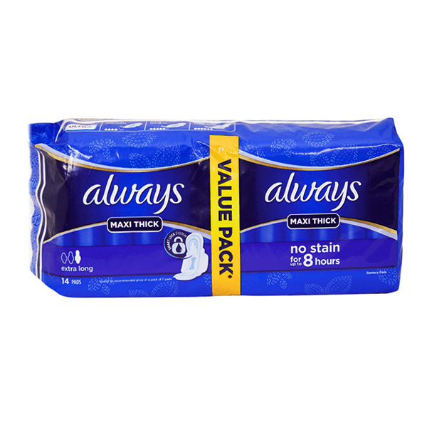Always Maxi Thick Extra Long 3Action 16Piece