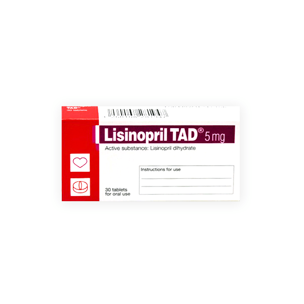 Lisinopril Tad 5mg 28Tablet