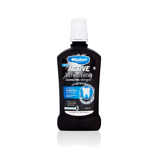 Wisdom Active Whitening Mouthwash 500ml