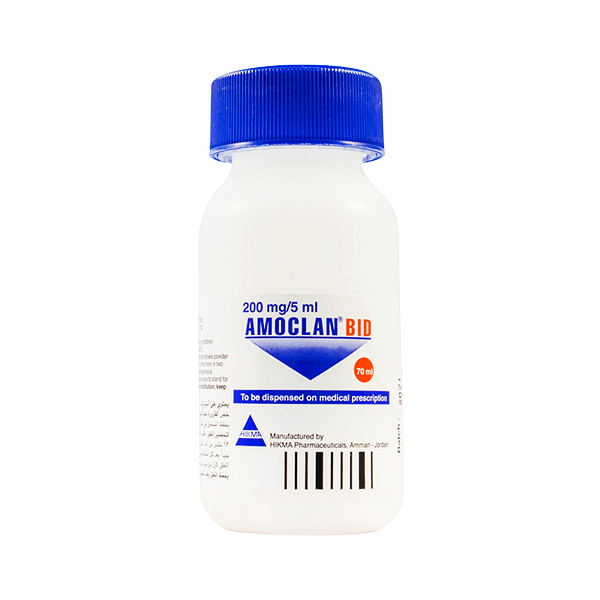 Amoclan Bid 200/5mg/ml 70ml Suspension