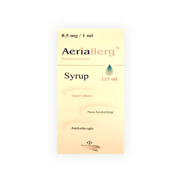 Aeriallerg 0.5mg/ml 125ml Syrup