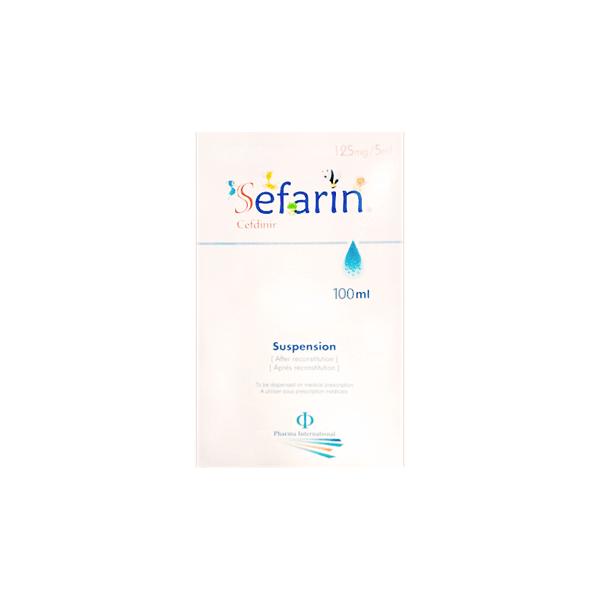 Sefarin 125/5mg/ml 100ml Suspension