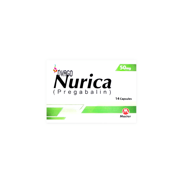 Neurica 50mg 14 Capsule (Jordan)