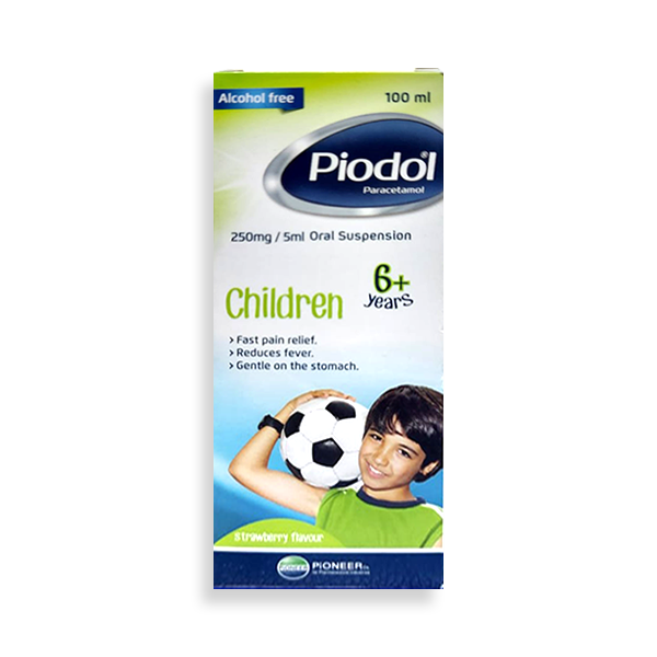 Piodol 250/5mg/ml 100ml Suspension