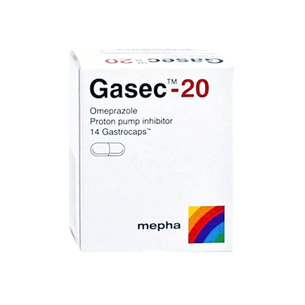 Gasec 20mg 14 Capsule