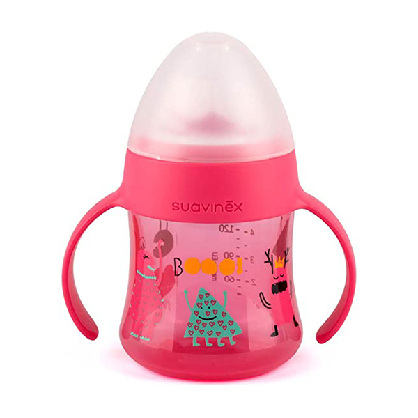 Suavinex (27)PremiumBibrone Silicone Pink 4+m360ml