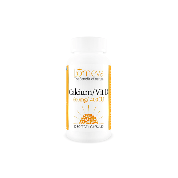 Lomeva Calcium/Vit D 600/400mg/IU 60 Capsule
